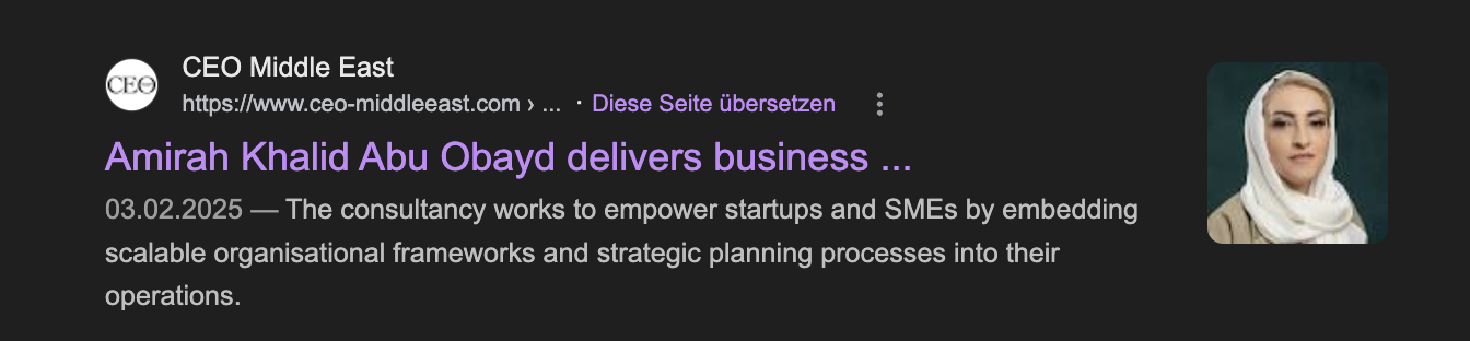 Amirah Abu Obayd portrait