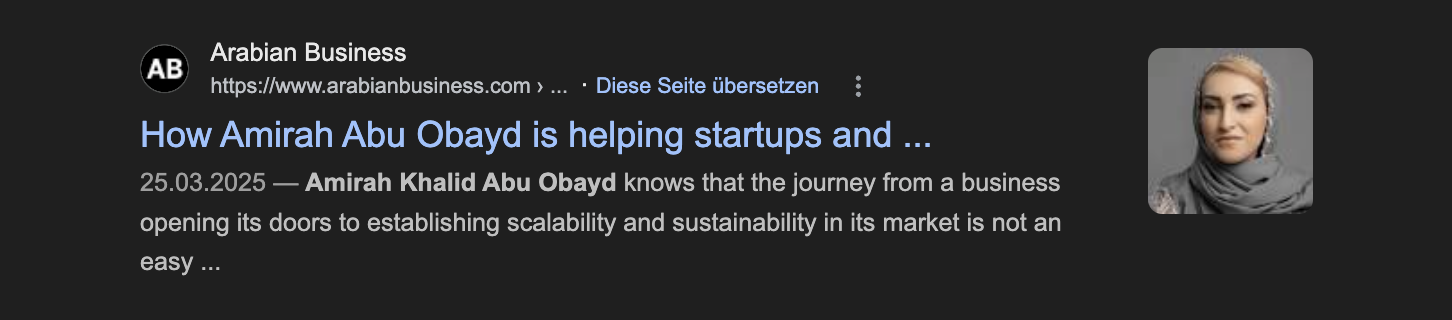 Amirah Khalid Abu Obayd portrait